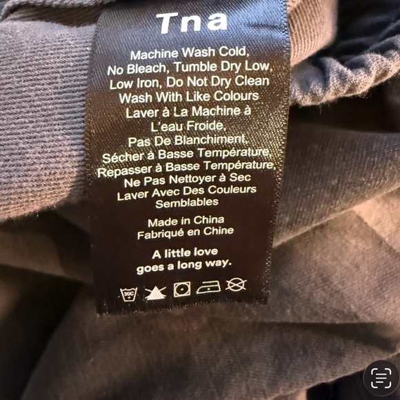 TNA Camouflage Joggers - Gray and Black Size XS Casual Streetwear Cotton - Picture 4 of 9